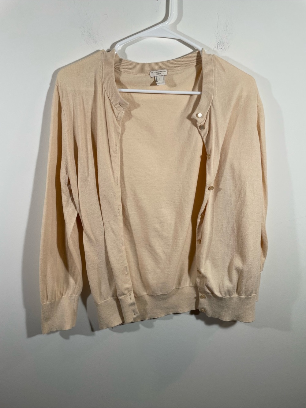 J. Crew The Clare Cardigan 100% Cotton L